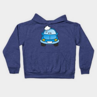 Blue Car with Bubbles Kids Hoodie